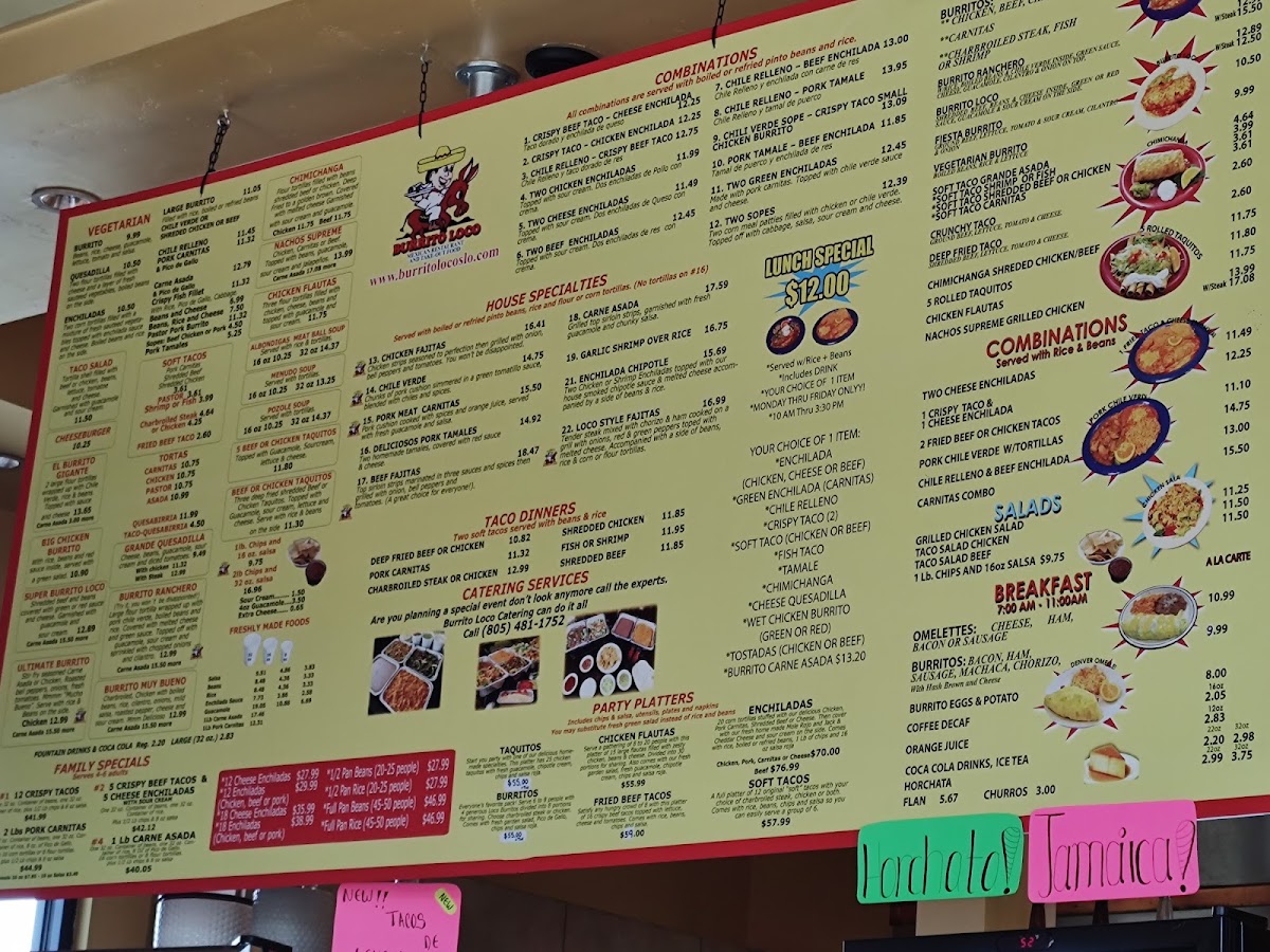 Burrito Loco Menu - Image 2