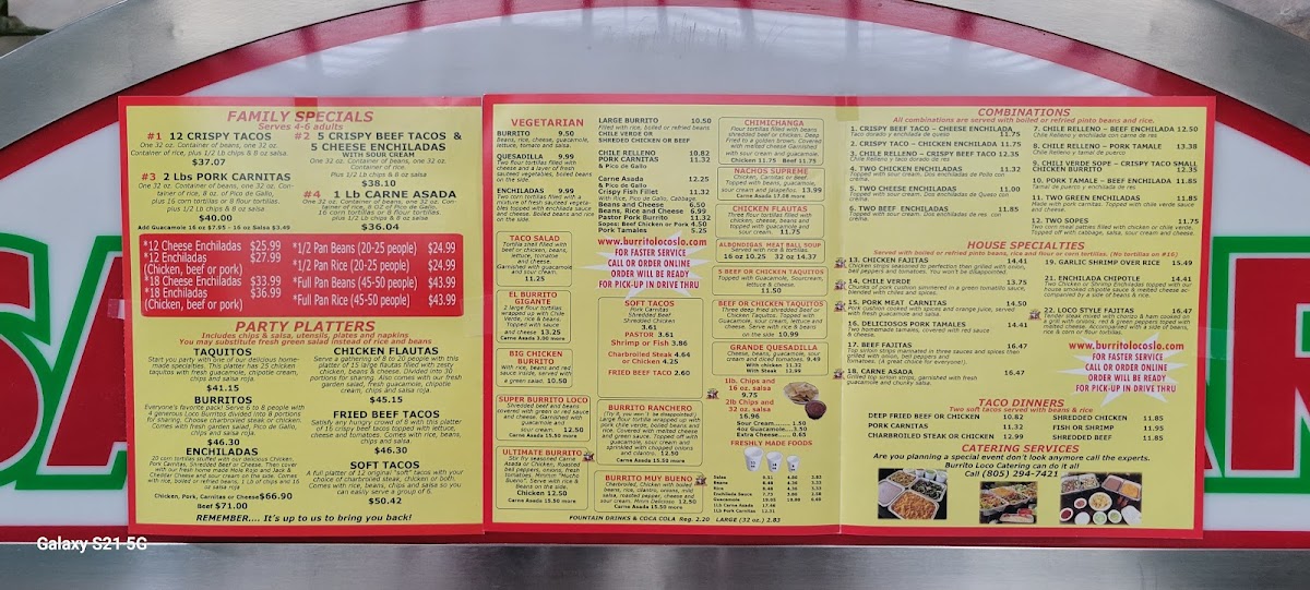 Burrito Loco Menu - Image 4