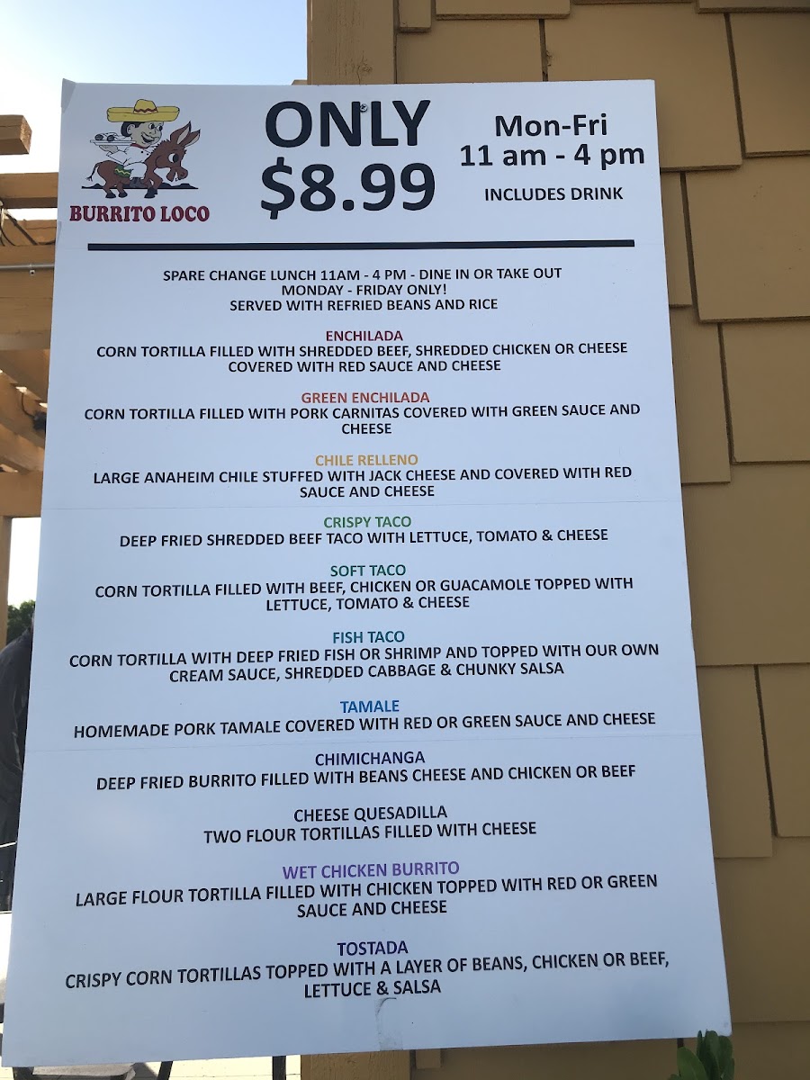 Burrito Loco Menu - Image 5